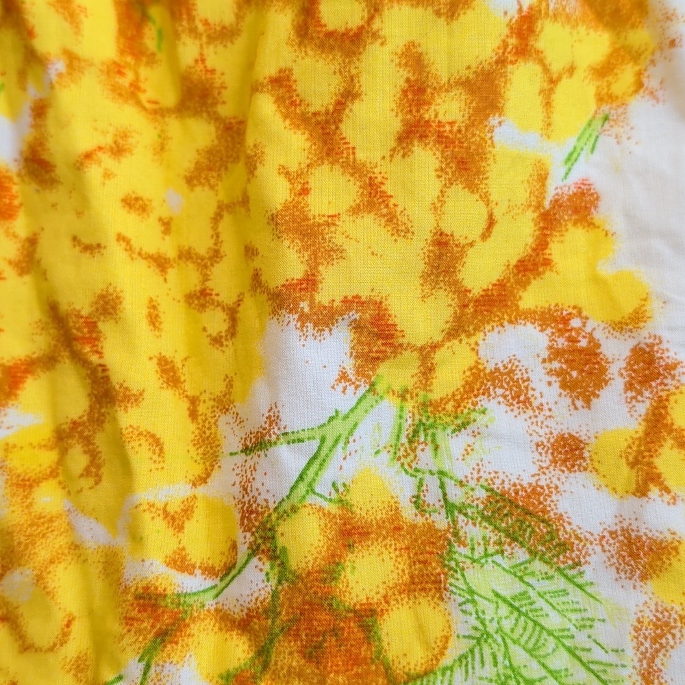 Diane von Furstenberg DVF Aubrey Yellow Cotton Floral Dress US 4 - Picture 12 of 13